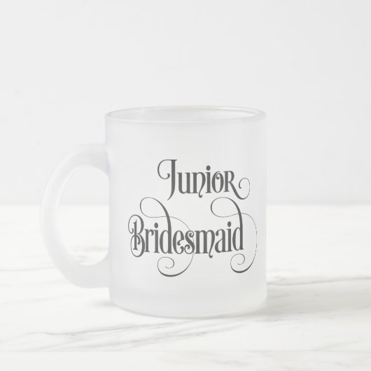 Jonge bruidsmeisje matglas koffiemok (Links)