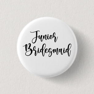 Jonge bruidsmeisje ronde button 3,2 cm