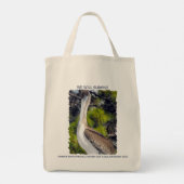 Jonge bruine pelikaan tote bag (Achterkant)
