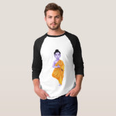 JONGE BUDDHA IN EEN VRUKSHASANA (BOE) YOGA POSE T-SHIRT (Voorkant volledig)