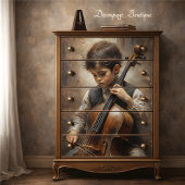 Jonge Celliste Decoupage Tissuepapier