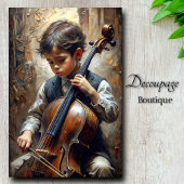 Jonge Celliste Decoupage Tissuepapier