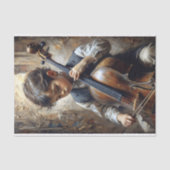 Jonge Celliste Decoupage Tissuepapier (Voorkant)