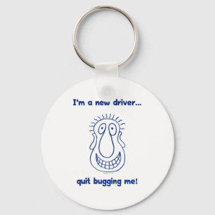 Jonge chauffeur uit sleutelhanger