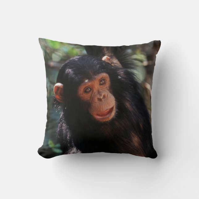 Jonge chimpansee kussen (Voorkant)