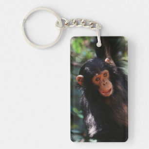 Jonge chimpansee sleutelhanger