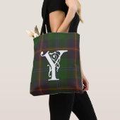 Jonge Clan Tartan Monogram Tote Bag (Dichtbij)