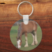 jonge Clydesdale Sleutelhanger (Voorkant)