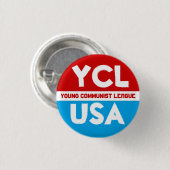 Jonge communistische Liga (YCLUSA) Pin Ronde Button 3,2 Cm (Voorkant /achterkant)