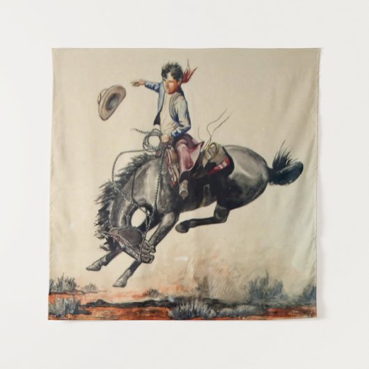 “Jonge Cowboy” door Will James Wandkleed (Voorkant)