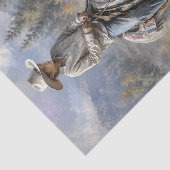 Jonge Cowboy op Paard Decoupage Tissuepapier (Detail)