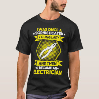 Jonge Dame Elektromonteur T-shirt