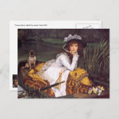 Jonge dame en haar huisvader in een boot van James Briefkaart (Voorkant / Achterkant)