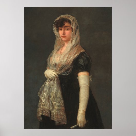 Jonge dame - Francisco Goya fine art poster (Voorkant)
