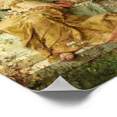 Jonge Dame in het Park door Hans Zatzka - poster (Hoek)