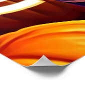 Jonge dame lang haar met een pompoen | AI Art Poster (Hoek)