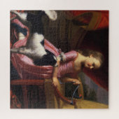 Jonge dame met een vogel en hond (Singleton Copley Legpuzzel (Horizontaal)