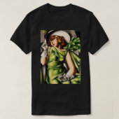 Jonge dame met handschoenen van Lempicka T-shirt (Design voorkant)