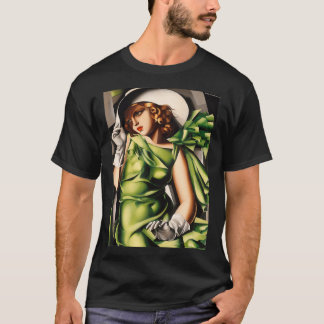 Jonge dame met handschoenen van Lempicka T-shirt