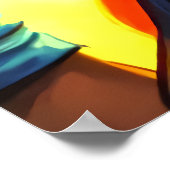 Jonge dame vechter portret | AI Art Poster (Hoek)