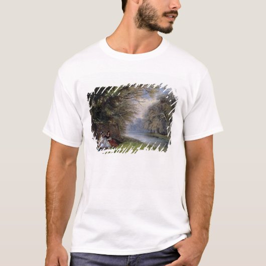 Jonge dames met een rivier t-shirt (Voorkant)