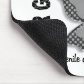 Jonge diabetes geeft hopvlinder nooit op 4.1 muismat (Hoek)