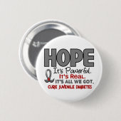 Jonge Diabetes HOPE 1 Ronde Button 5,7 Cm (Voorkant /achterkant)