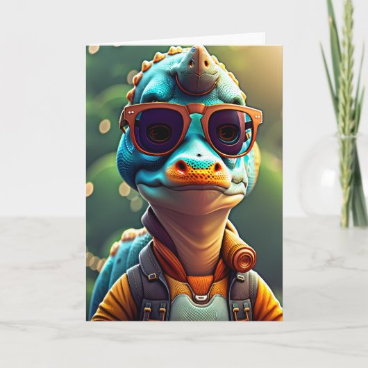 Jonge dinosaurus | Verjaardag Kaart (Voorkant)