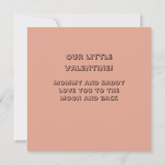 Jonge Dochter Valentijn Kaart (Achterkant)