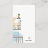 Jonge echtpaar droom huwelijksreis verzoek invoege informatiekaartje (Achterkant)