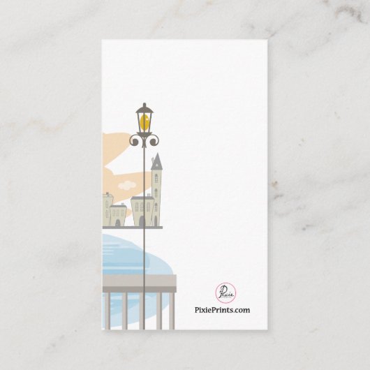 Jonge echtpaar droom huwelijksreis verzoek invoege informatiekaartje (Achterkant)