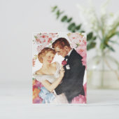 Jonge echtpaar formeel draag briefkaart (Staand voorkant)