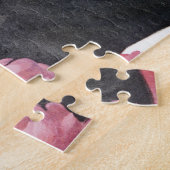 Jonge echtpaar formeel draag legpuzzel (Zijkant)