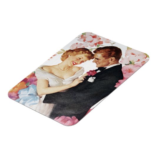 Jonge echtpaar formeel draag magneet (Linkerzijde)