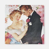 Jonge echtpaar formeel draag magneet (Voorkant)