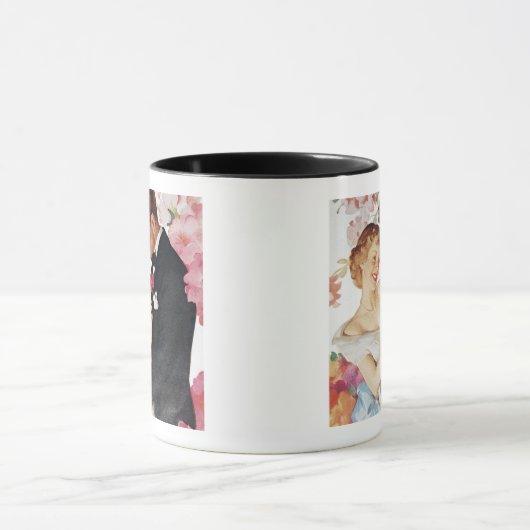 Jonge echtpaar formeel draag mok (Midden)