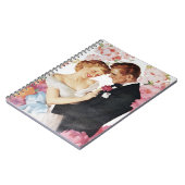 Jonge echtpaar formeel draag notitieboek (Linkerzijde)