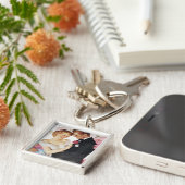 Jonge echtpaar formeel draag sleutelhanger (Zijkant)