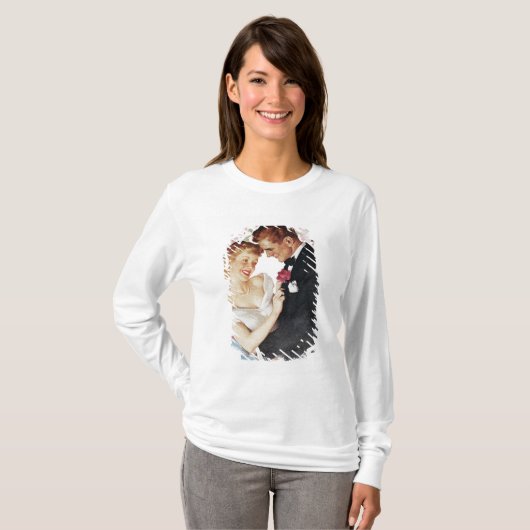 Jonge echtpaar formeel draag t-shirt (Voorkant volledig)