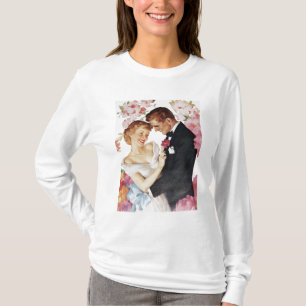 Jonge echtpaar formeel draag t-shirt