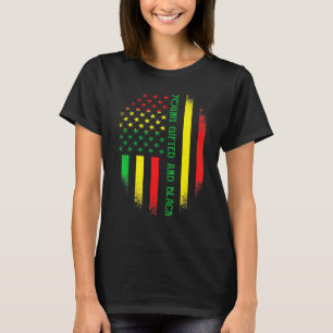 Jonge Ed en zwarte Amerikaanse trots Zwarte Geschi T-shirt