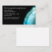 Jonge en levende stenen kristallen sieraden Rep Visitekaartje (Voorkant / Achterkant)