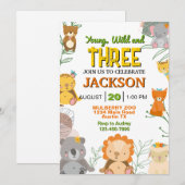 Jonge en wilde safari elke leeftijd verjaardagsfee kaart (Voorkant / Achterkant)