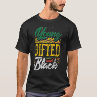 Jonge en zwarte geschiedenis maand Afrikaanse tijd T-shirt