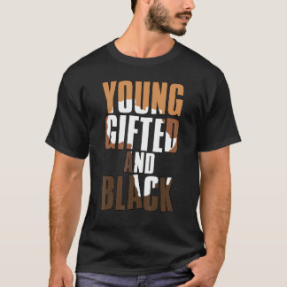 Jonge en Zwarte Meisje Melanine Koningin Meisjes T-shirt