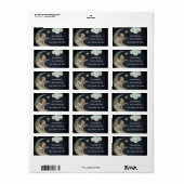 Jonge Engel op Maan Personaliseer Adres Etiket (Full Sheet)