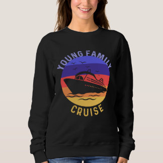 Jonge familie cruise bij elkaar komen merchandise trui