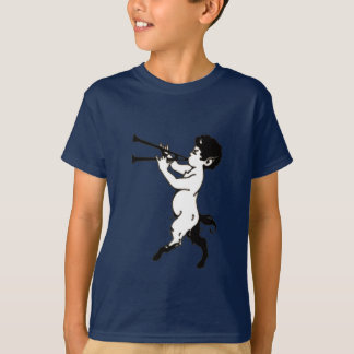Jonge Faun met dubbelflute T-shirt
