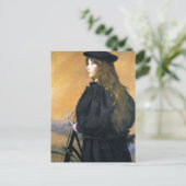 Jonge Fietser door Lilla Cabot Perry Briefkaart (Staand voorkant)