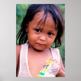 Jonge Filippijnse dame. Poster
